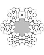 Stahldrahtseil Machart S, 6x19 Seale, Fasereinlage