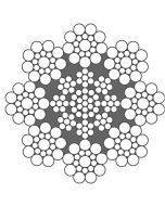 Stahldrahtseil EN 12385-4 Machart S, Konstruktion 8x19 Seale mit Stahleinlage